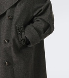 Simone Rocha Embellished oversized wool-blend coat