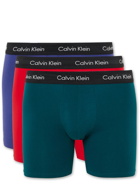 Calvin Klein Underwear - Three-Pack Stretch-Cotton Boxer Briefs - Multi