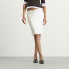 LESET Women's Barb Slip Skirt in Optic White