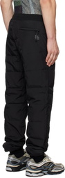 TAION Black SC Down Track Pants
