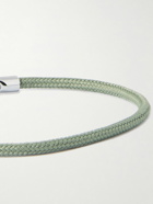 Miansai - Snap Rope and Rhodium-Plated Silver Bracelet - Green