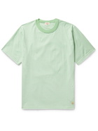 Armor Lux - Logo-Appliquéd Striped Organic Cotton-Jersey T-Shirt - Green