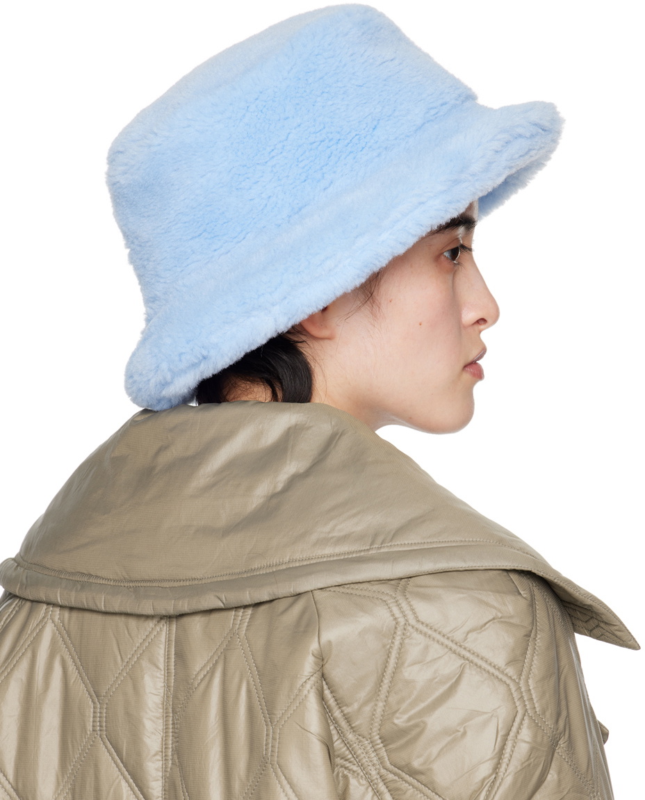 GANNI Blue Fluffy Tech Bucket Hat GANNI display picture 1