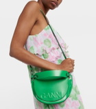 Ganni - Banner Saddle leather crossbody bag
