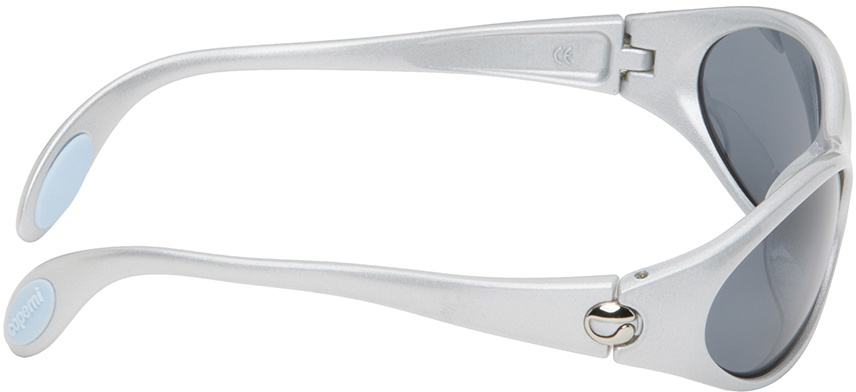 Coperni Silver Cycling Sunglasses