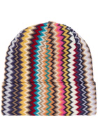 Missoni Zigzag-intarsia Wool Beanie - Multicoloured - One Size