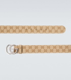 Gucci Flat Marmont GG Canvas belt