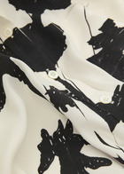 High Thank You Printed Crepe Shirt Cream