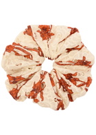 LA Double J Giga Floral-print Cotton Scrunchie - Multicoloured - One Size