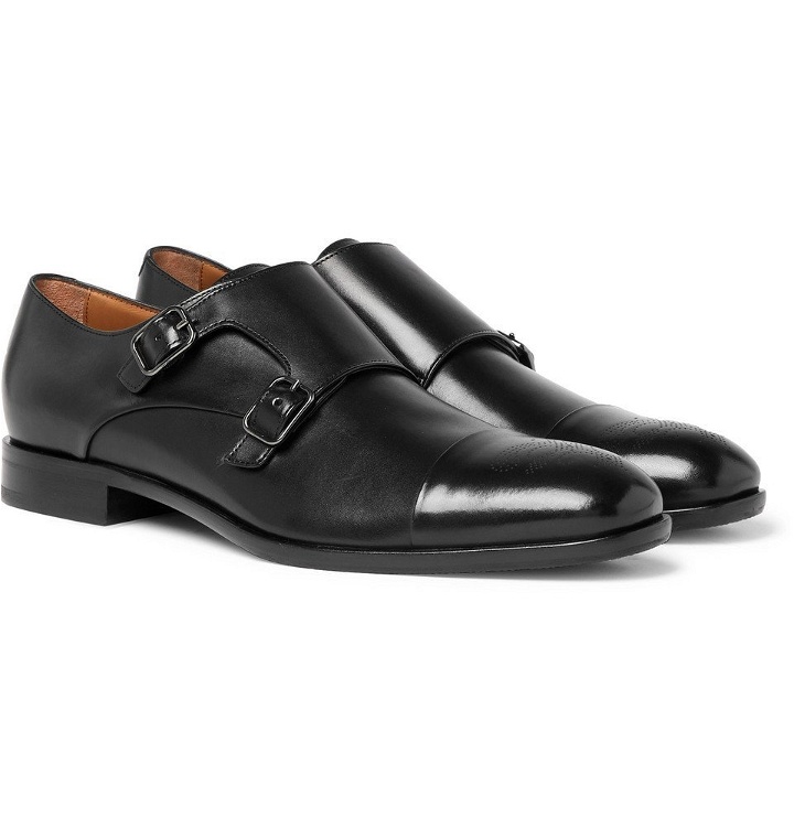 Photo: Hugo Boss - Stamford Leather Monk-Strap Shoes - Men - Black