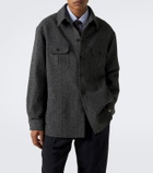 Valentino VLogo wool and silk-blend overshirt