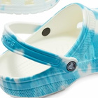 Crocs Classic Tie Dye Graphic Clog in Digital Aqua