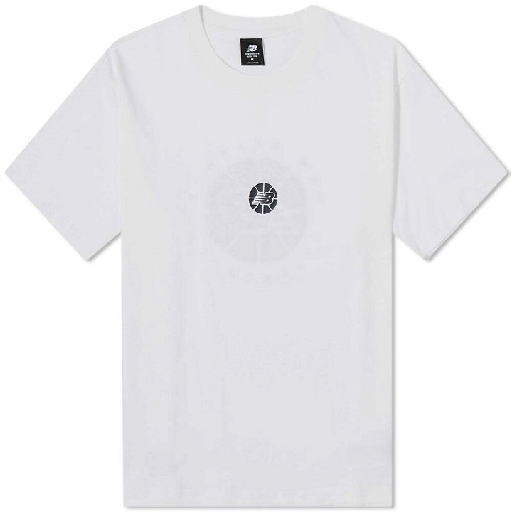 Photo: New Balance Hoops Essentials Fundamental T-Shirt in White