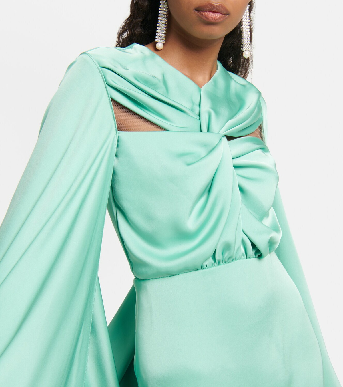 Costarellos Simone satin gown Costarellos