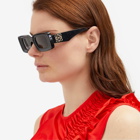 Loewe Eyewear Women's Rectangular Sunglasses in Black 