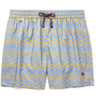 Missoni - Mid-Length Printed Swim Shorts - Blue