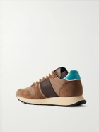 Paul Smith - Colour-Block Suede and Leather-Trimmed Shell Sneakers - Brown