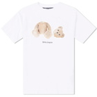 Palm Angels Men's Kill The Bear T-Shirt in White/Brown