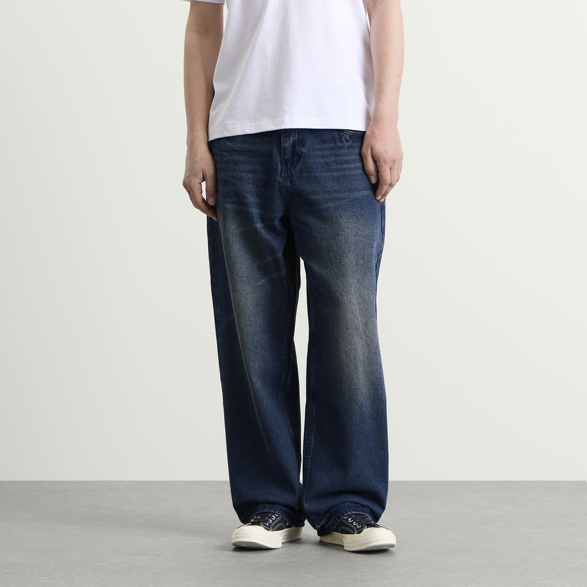 Butter Goods Men's Baggy Denim Jeans in Vintage Indigo Wash