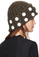 Chopova Lowena Brown Starboard Mohair Beanie