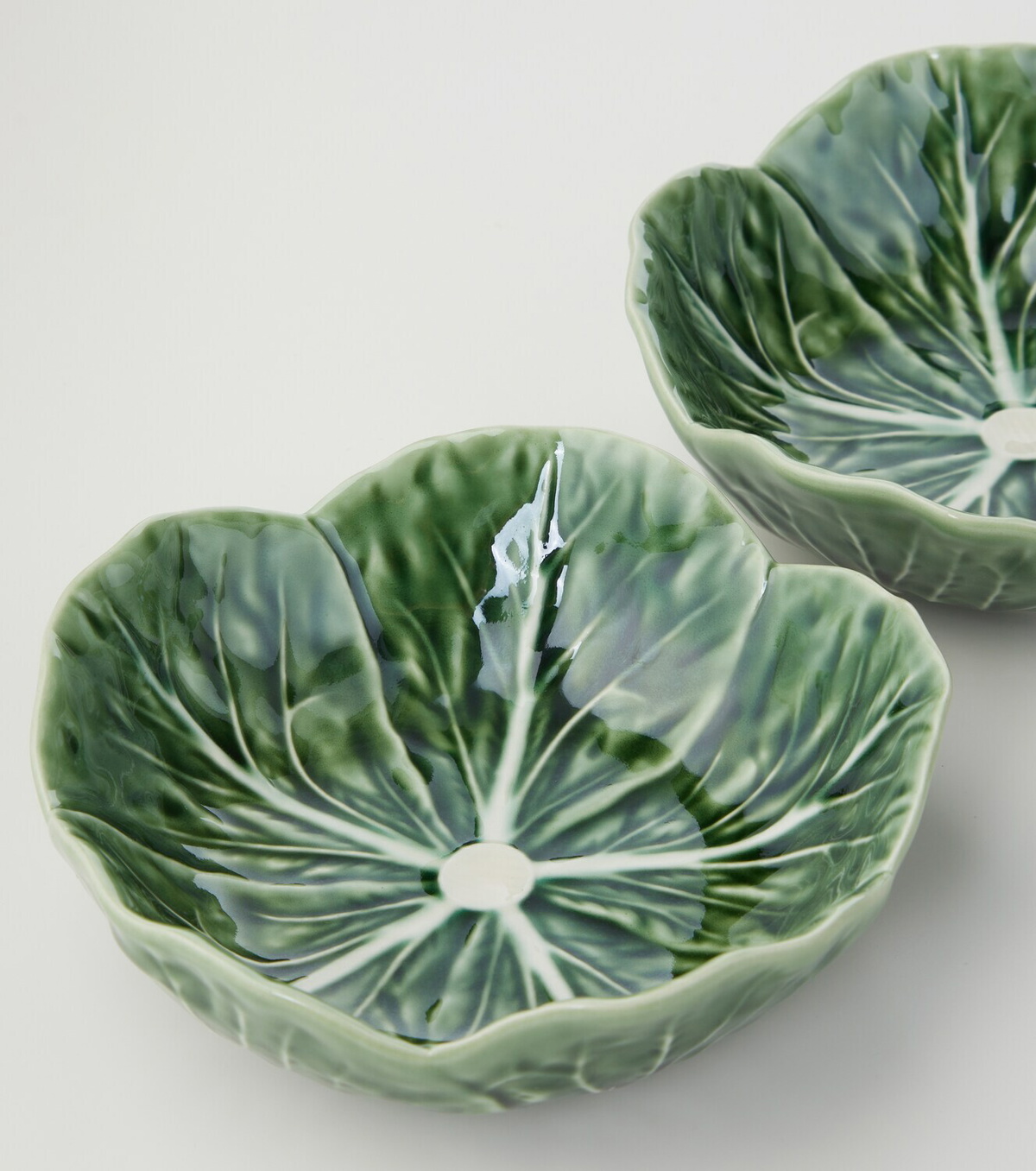 Bordallo Pinheiro Cabbage set of 4 earthenware bowls