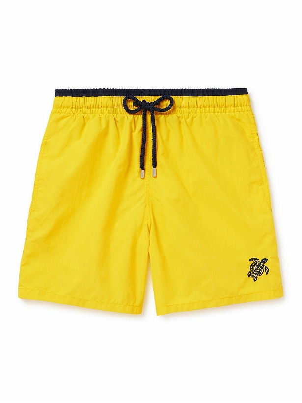 Photo: Vilebrequin - Moka Straight-Leg Mid-Length ECONYL® Swim Shorts - Yellow