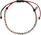 Paul Smith Black & Red Beaded Bracelet