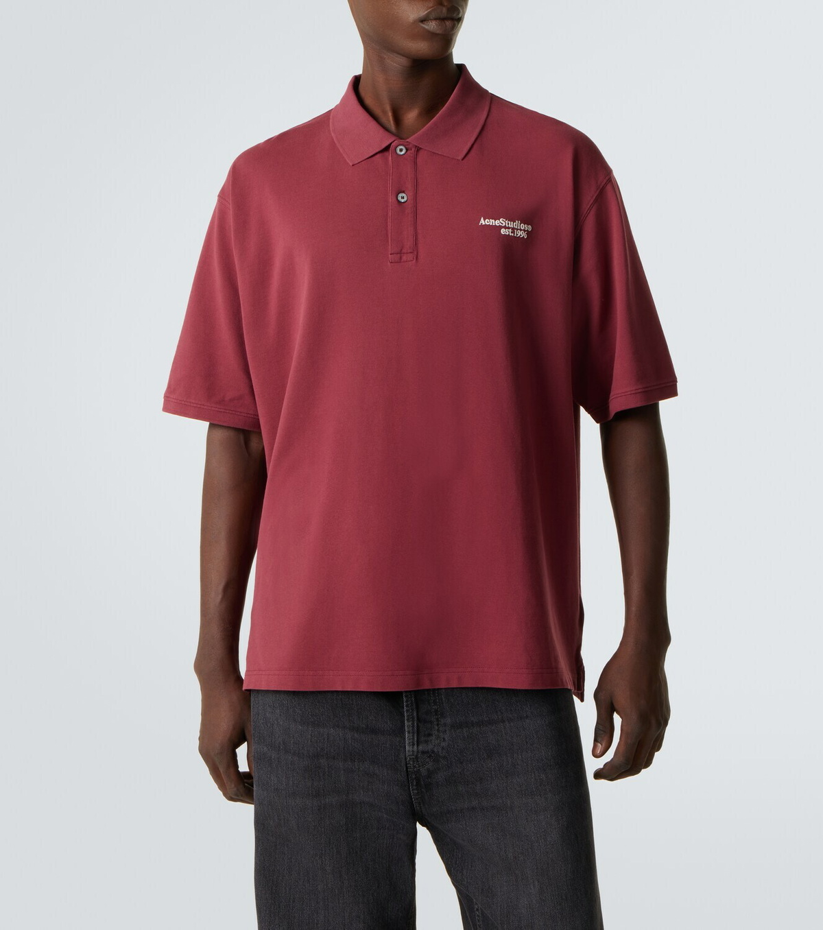 Acne Studios Cotton piqué polo shirt