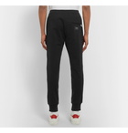 Dolce & Gabbana - Slim-Fit Tapered Logo-Appliquéd Cotton-Jersey Sweatpants - Black