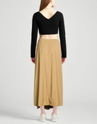 Manila Grace Womens Midi skirt Sand