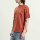 Drôle de Monsieur Men's Esquisse Slogan T-shirt in Red