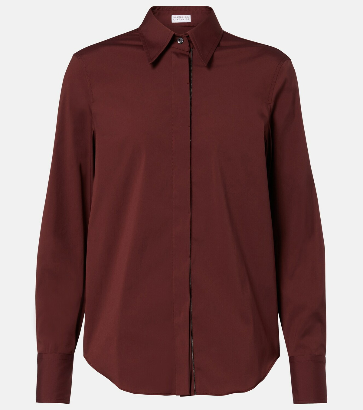 Brunello Cucinelli Monili cotton-blend shirt