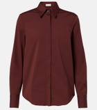 Brunello Cucinelli Monili cotton-blend shirt