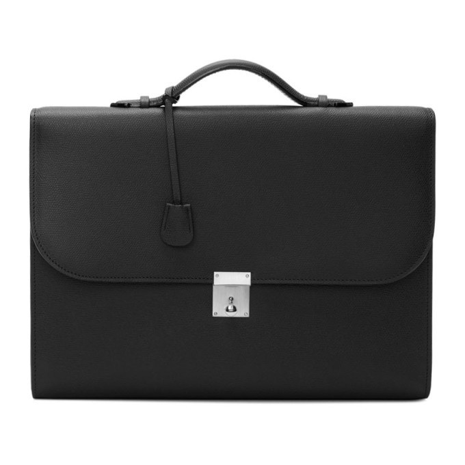 Photo: Valextra Black Portfolio Briefcase