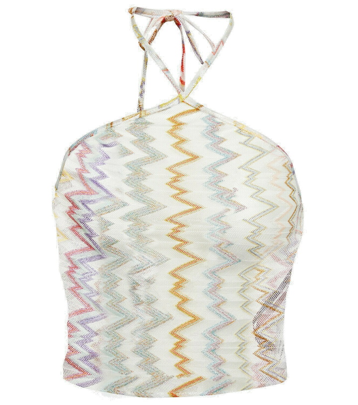 Photo: Missoni Mare Zig-zag halterneck crop top