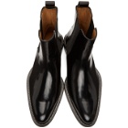 AMI Alexandre Mattiussi Black Leather Chelsea Boots