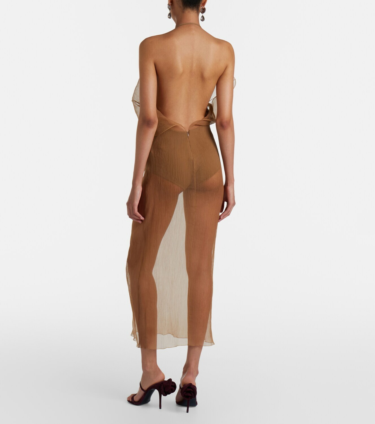 Magda Butrym Sheer silk organza gown