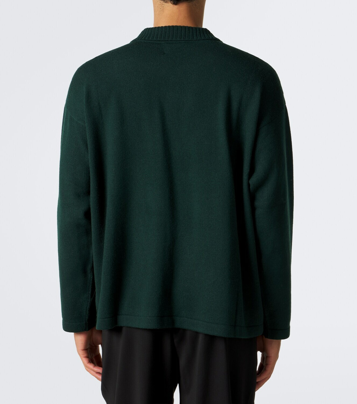 Bode Patch-appliqué wool polo sweater