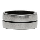 Givenchy Silver Signature Logo Ring