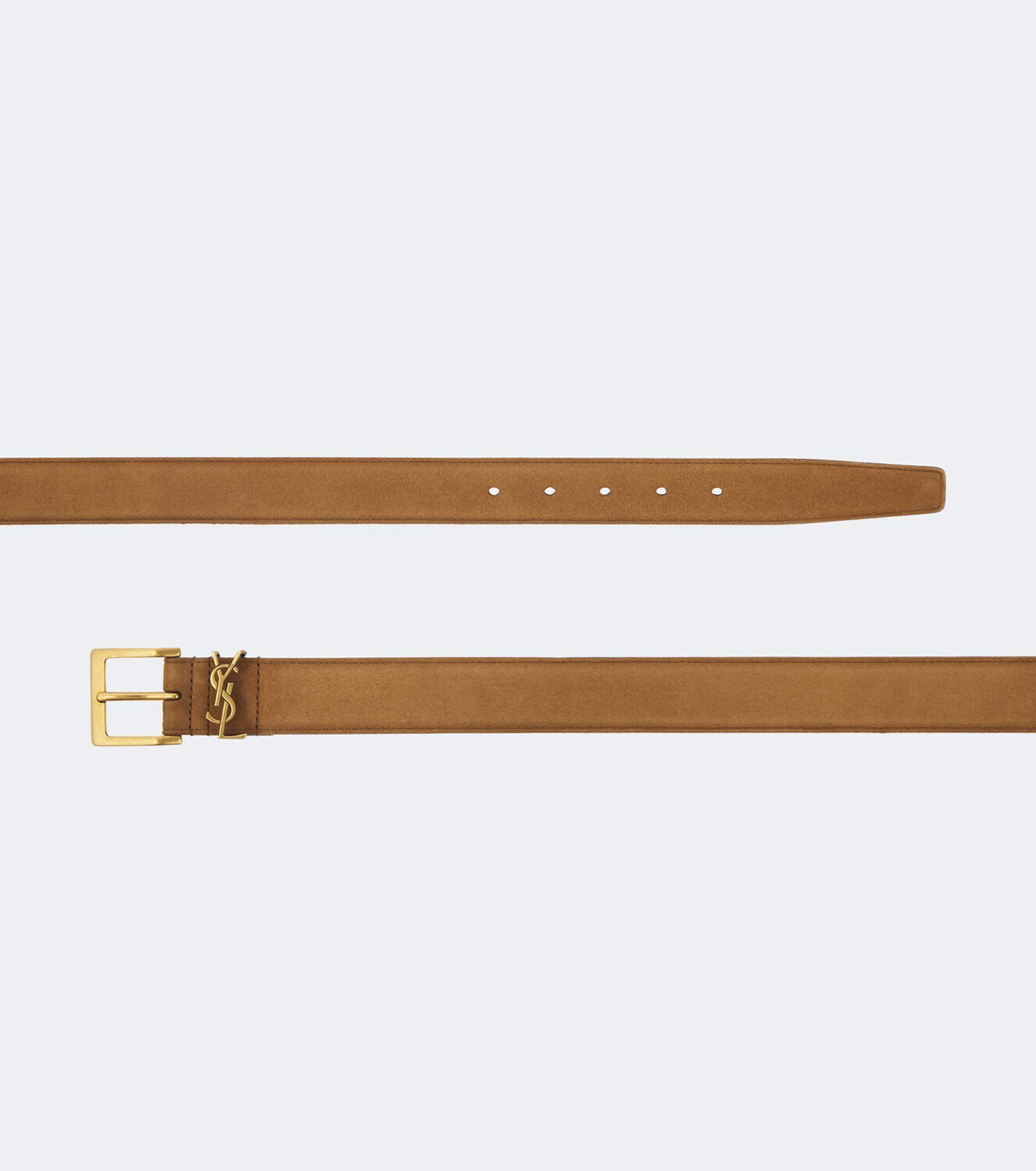 Saint Laurent Cassandre suede belt