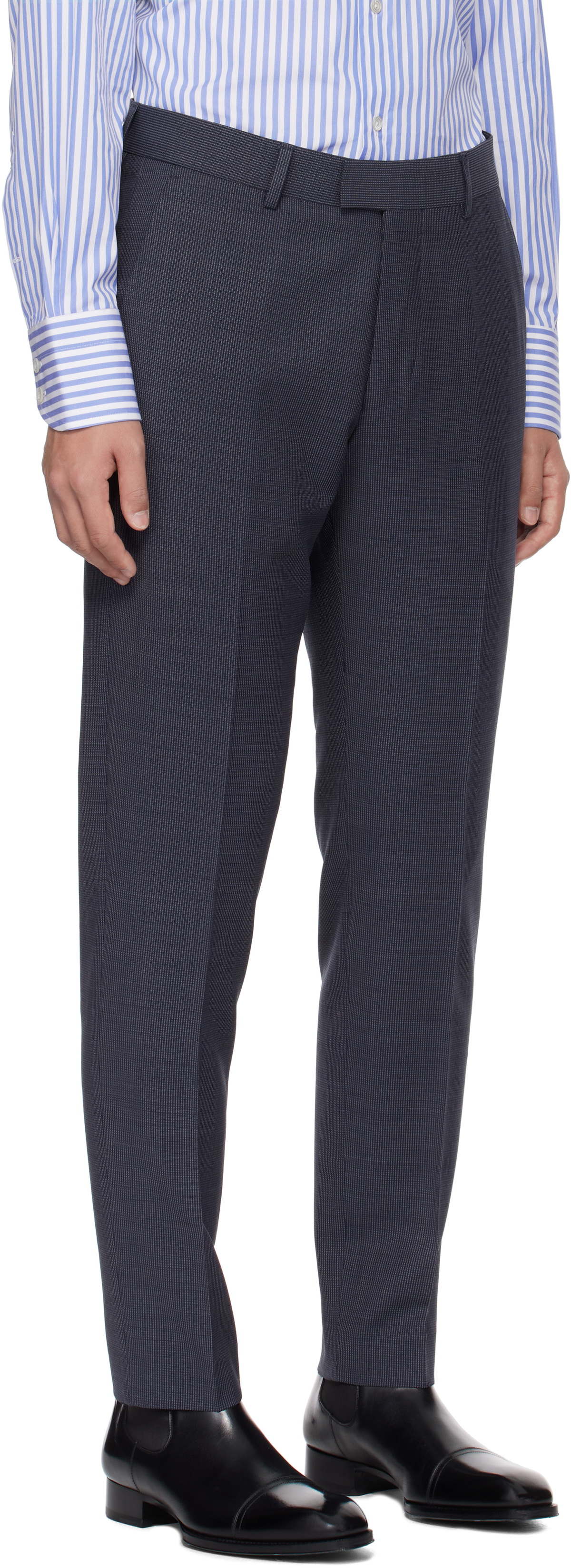 Tiger of Sweden Navy & Gray Tenuta Trousers