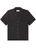 EQUIPMENT - The Original Camp-Collar Silk Shirt - Black - XS