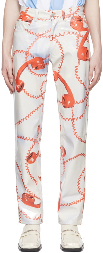 Photo: Martine Rose White Polyester Trousers