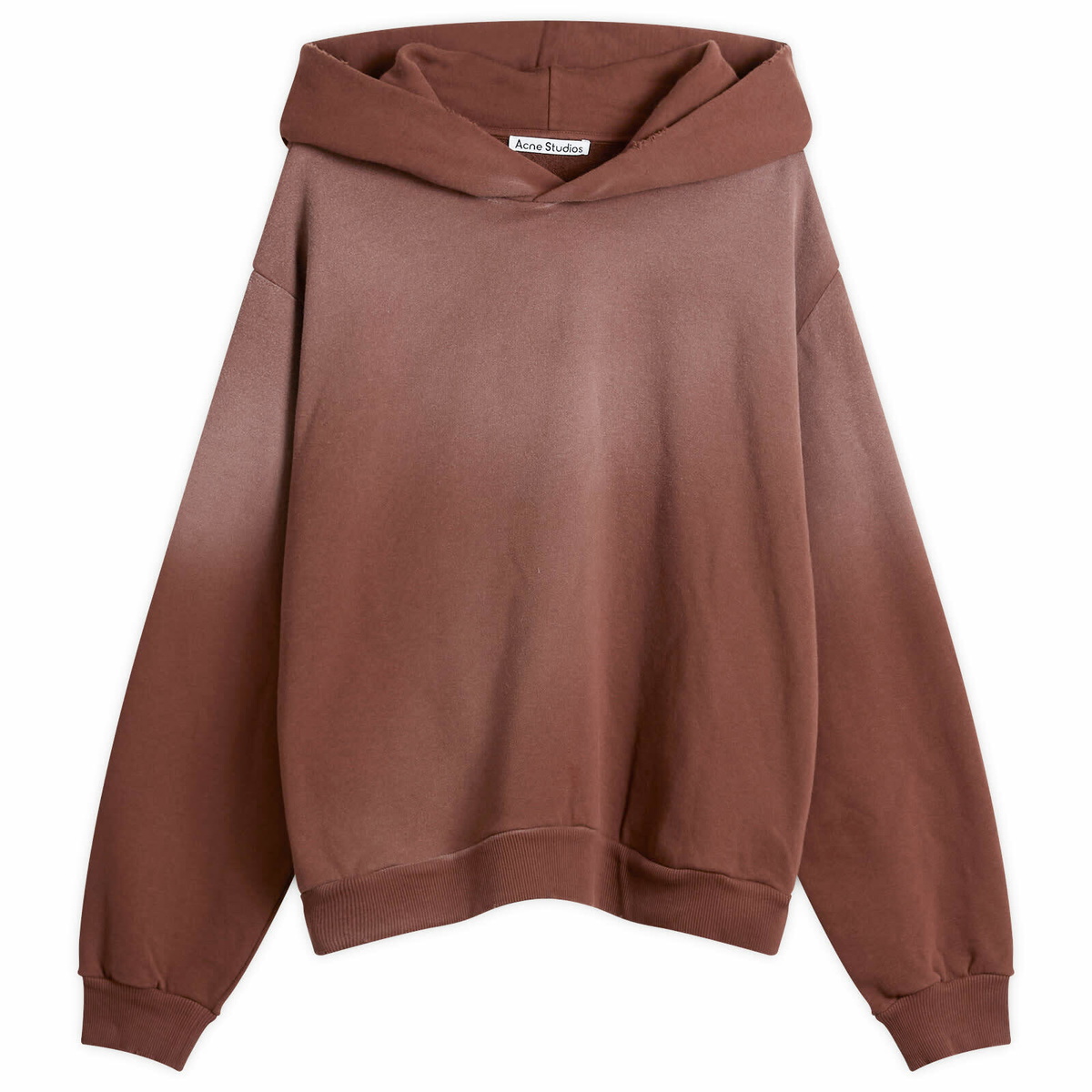 Acne Studios - Fester H Cotton-Jersey Hoodie - Brown Acne Studios