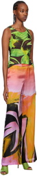 Louisa Ballou Green Graphic Tank Top