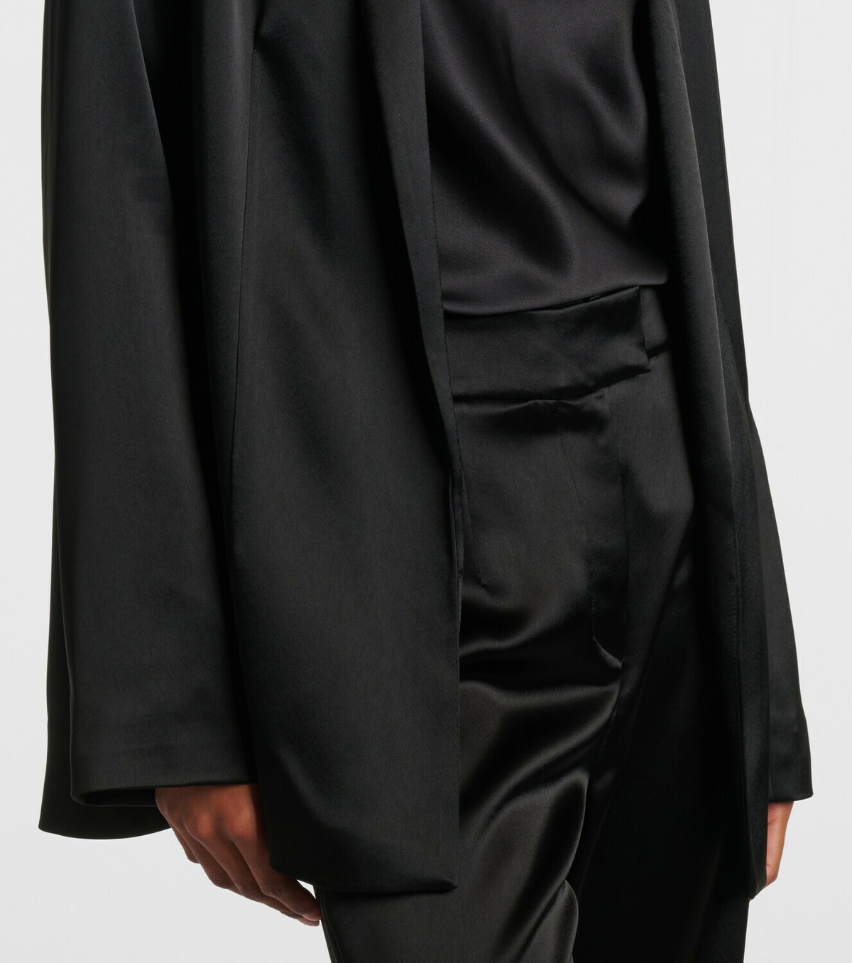 Galvan Julianne satin blazer