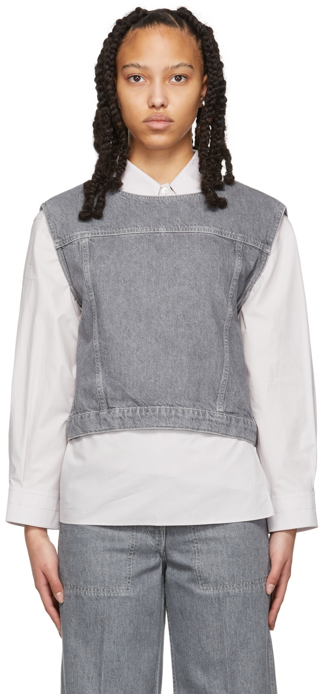 Lemaire Grey Chasuble Blouse Lemaire