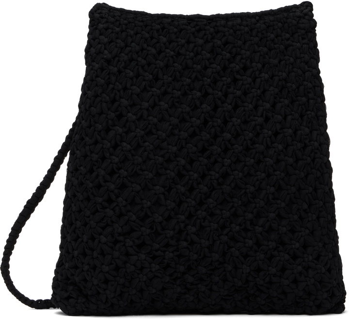 Photo: Song for the Mute Black Large Macrame Bag