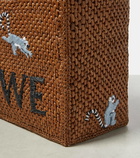 Loewe x Suna Fujita Font Small raffia tote bag