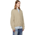 OUR LEGACY Beige Evening Polo Cardigan